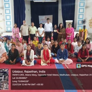 WhatsApp Image 2024-07-22 at 1.19.21 PM राजकीय मीरा कन्या महाविद्यालय उदयपुर में “योग एवं शारीरिक व मानसिक स्वास्थ्य” विषय पर व्याख्यान का आयोजन