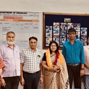 डॉ. अंजु बेनीवाल बनीं राजस्थान समाजशास्त्र परिषद की उपाध्यक्ष उदयपुर