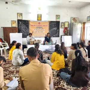संगीत विभाग में “राग संगीत: बंदिशों का प्रशिक्षण” विषय पर आयोजित पांच दिवसीय कार्यशाला