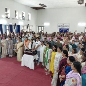 राजकीय मीरा कन्या महाविद्यालय में ‘नमामि भारतम्’ के 150 वें वर्ष के उपलक्ष्य में वंदे मातरम् गायन कार्यक्रम